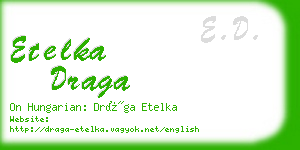 etelka draga business card